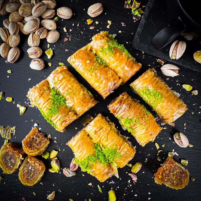 Baklava - pistāciju rullīši