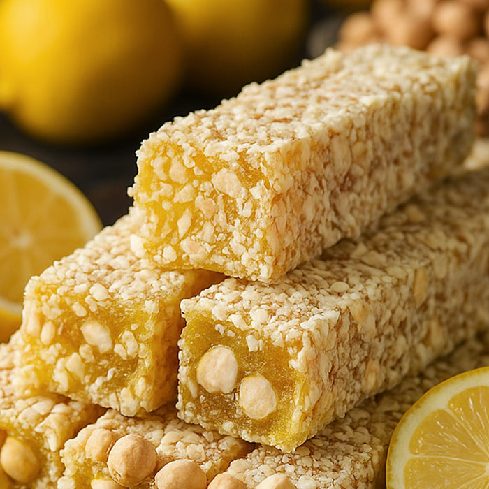 Citronu lukums ar lazdu riekstiem un mandelēm