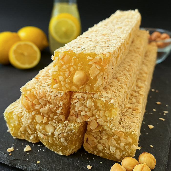 Citronu lukums ar lazdu riekstiem un mandelēm