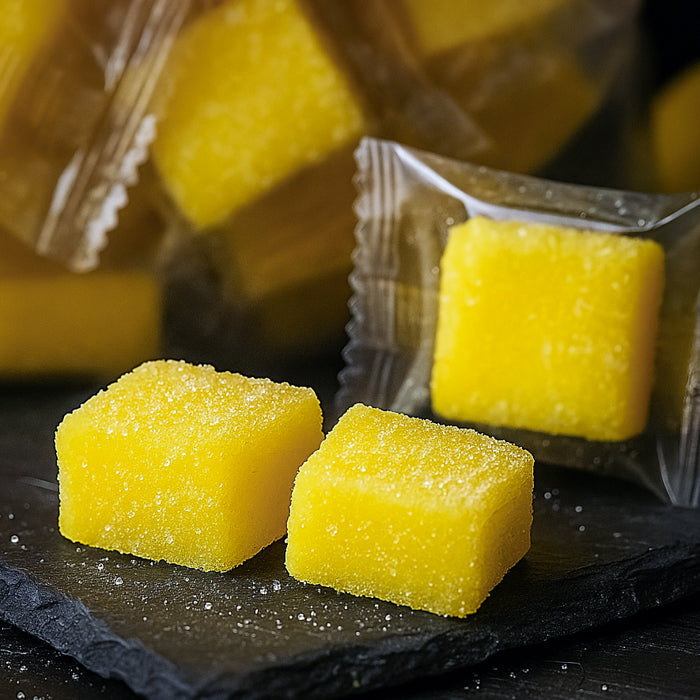 Citronu košļājamās konfektes