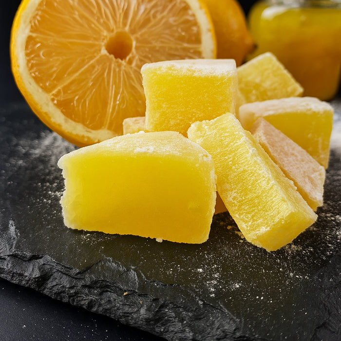 Citronu lukums kubiņos