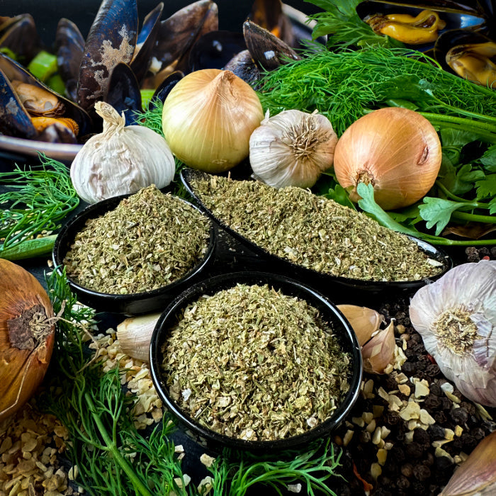 Garšvielu maisījums jūras veltēm un zivīm