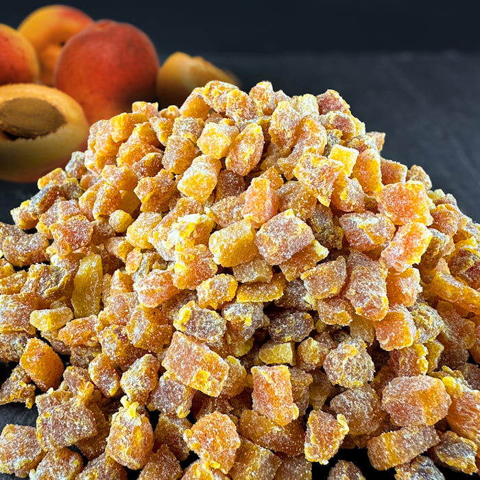 Smalcināti kaltēti aprikozu gabaliņi