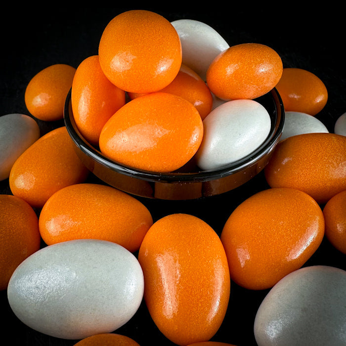 Mandeles piena šokolādē ar cukura-apelsīnu glazūru