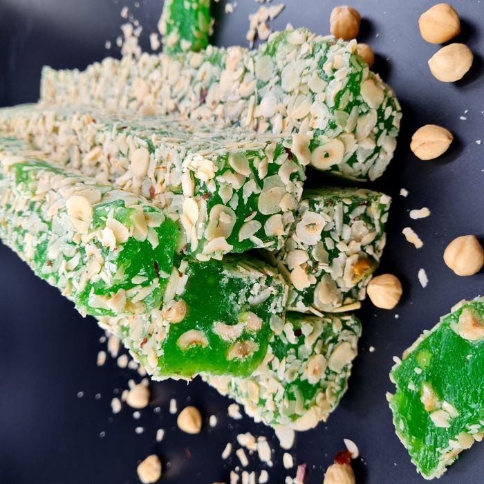 Kivi lukums ar lazdu riekstiem