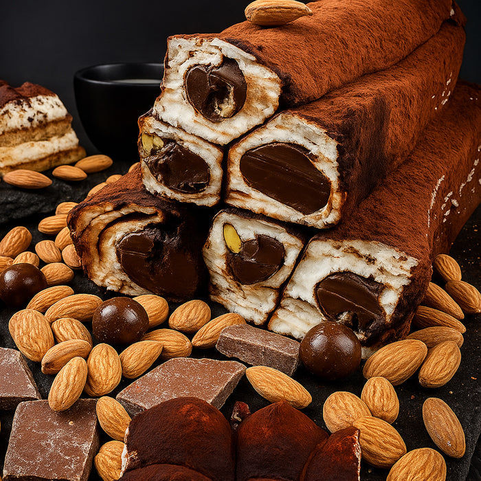 Tiramisu lukums ar kakao un lazdu riekstiem