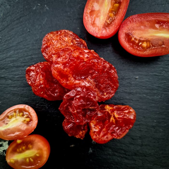 Жавети, карамелизация киршу томати