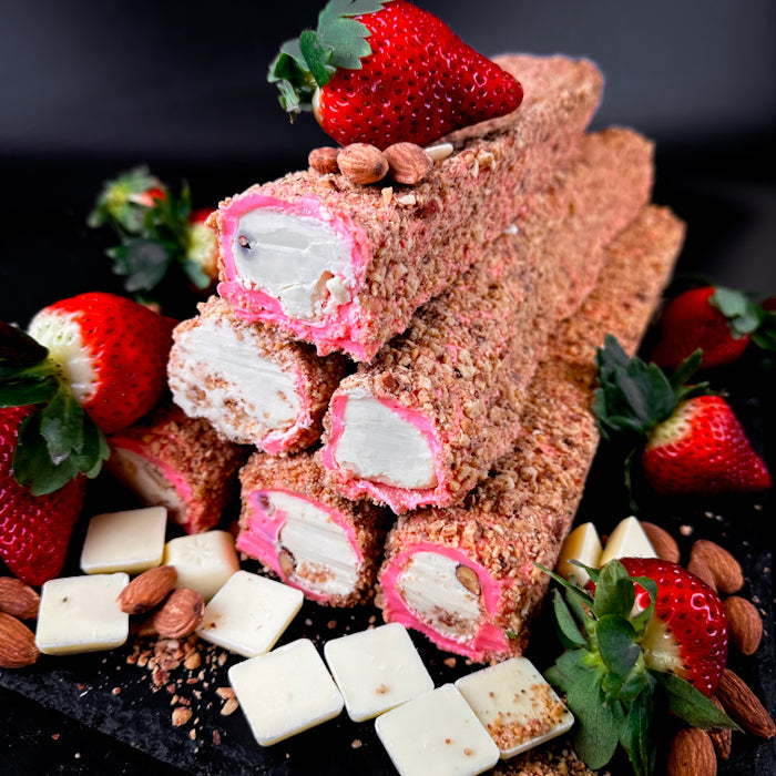 Земеню лукумс с шоколадными кремами и манделем