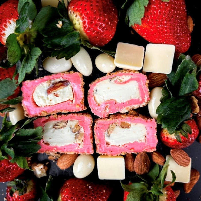 Земеню лукумс с шоколадными кремами и манделем