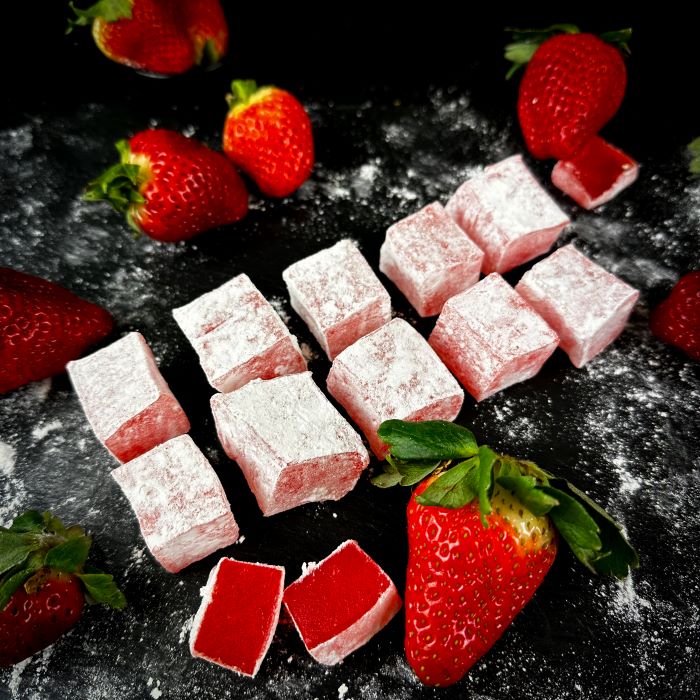 Zemeņu lukums kubiņos