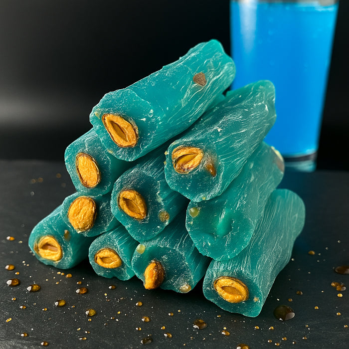 Pirkstiņi "Zilais apelsīns" ar aprikožu kauliņiem